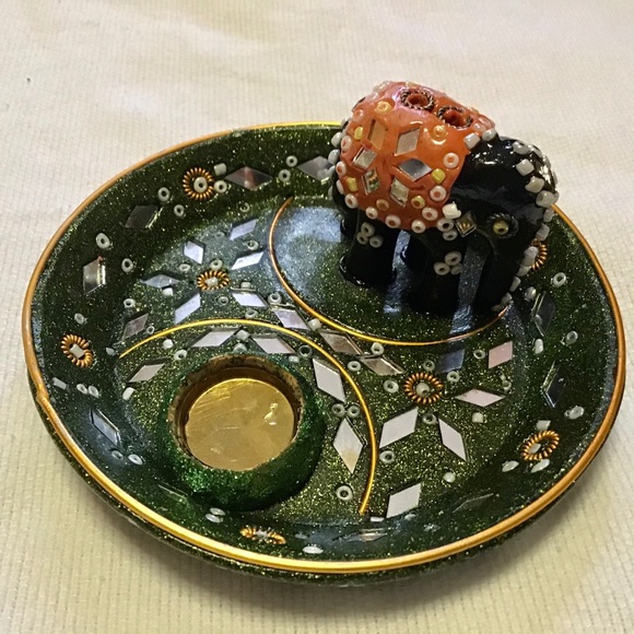 Ethnic elephant boho vibe incense holder - Picture 2 of 8